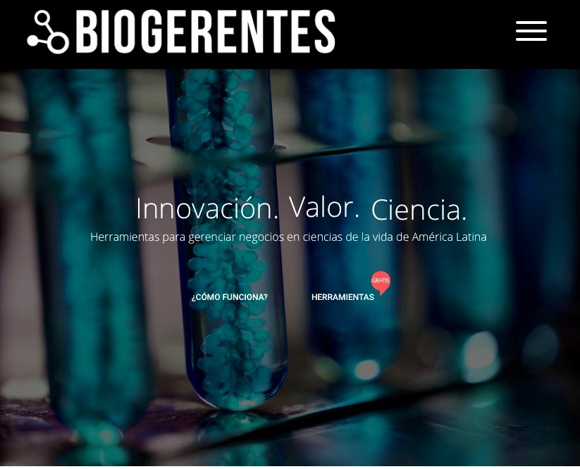 Programa BioGerentes del Clúster de Biotecnología CRbiomed – 12 de enero 2021